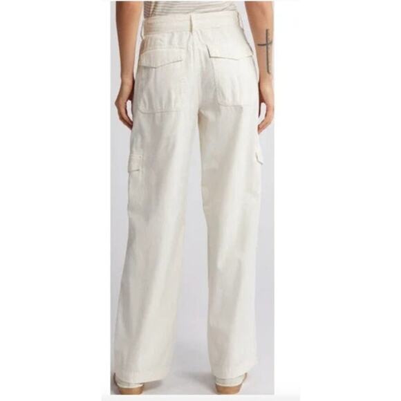 Madewell Griff Pant Superwide Leg Cargo Utility Tie Detail NWT 27P - Picture 2 of 9